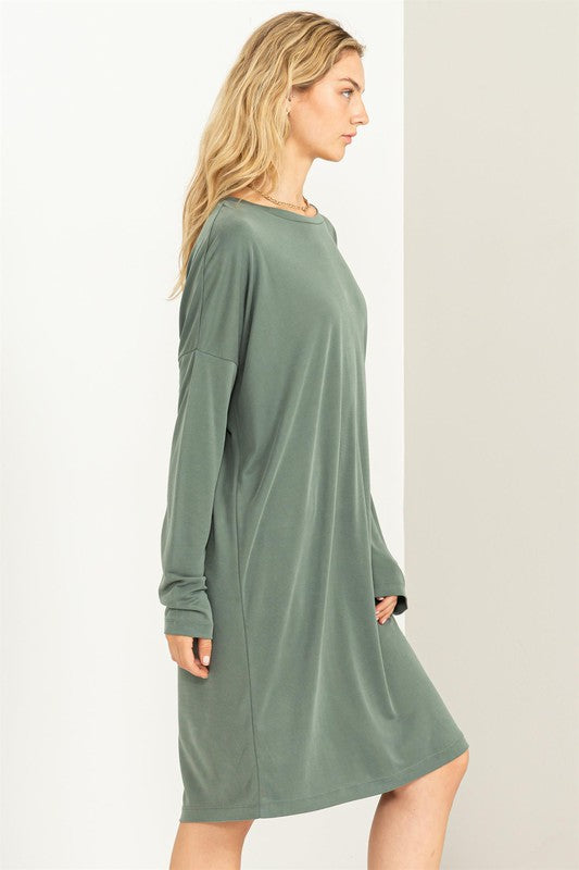 Class and Charm Oversized Midi Dress