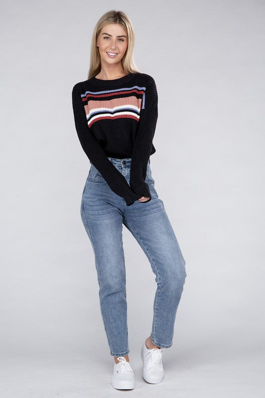 Striped Pullover Sweater