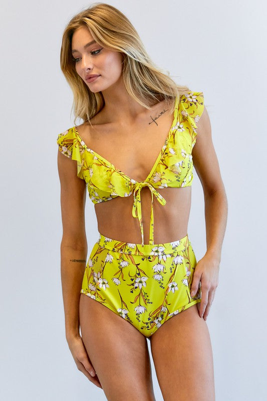 Floral Printed Swimwear Set - Jake J Shop