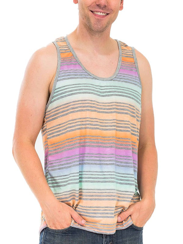 PASTEL STRIPED TANK TOP - Jake J Shop