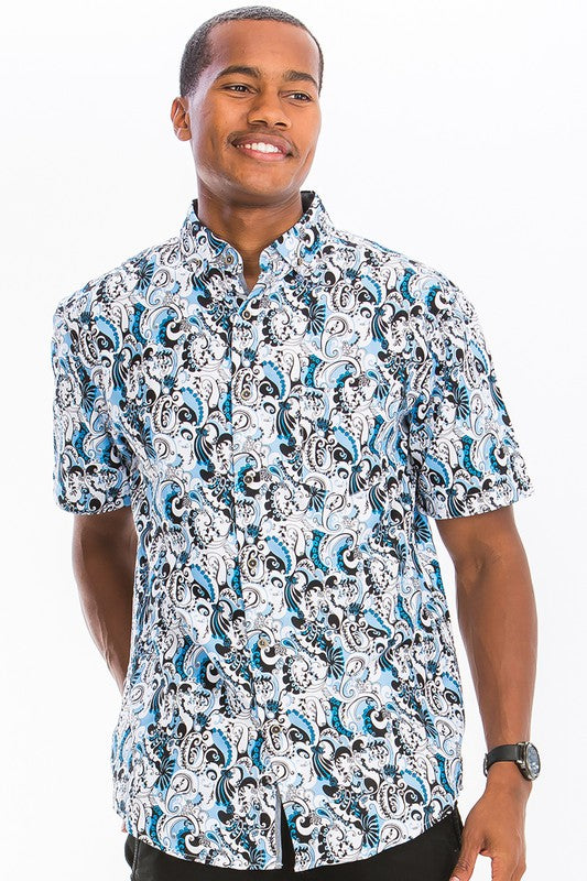 HAWAIIAN BUTTON DOWN SHIRT - Jake J Shop