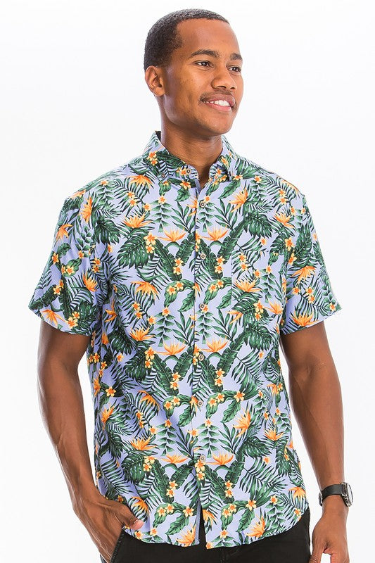 HAWAIIAN BUTTON DOWN SHIRT - Jake J Shop