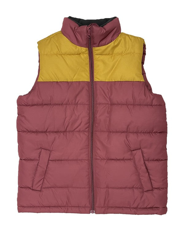 PADDED WINTER TWO TONE VEST - Jake J Shop