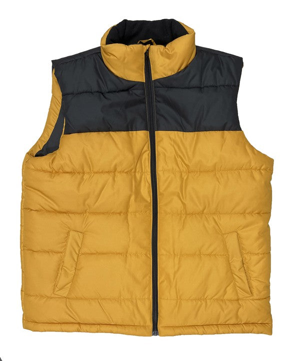 PADDED WINTER TWO TONE VEST - Jake J Shop