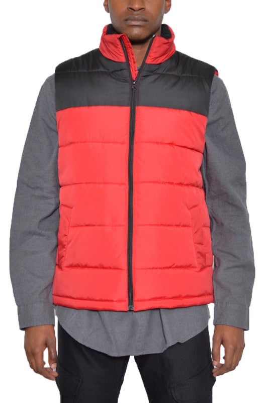 PADDED WINTER TWO TONE VEST - Jake J Shop