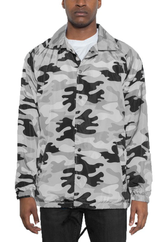 Camo Print Coachs Jacket - Jake J Shop