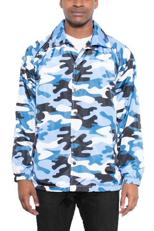 Camo Print Coachs Jacket - Jake J Shop