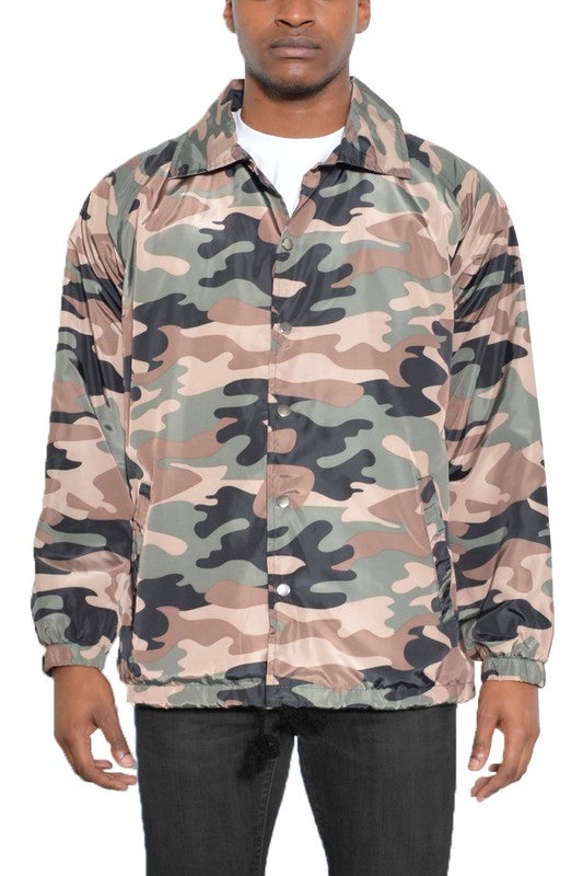 Camo Print Coachs Jacket - Jake J Shop