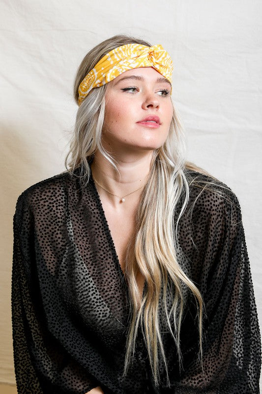 Large Paisley Print Bright Boho Headwrap - Jake J Shop