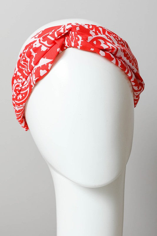 Large Paisley Print Bright Boho Headwrap - Jake J Shop