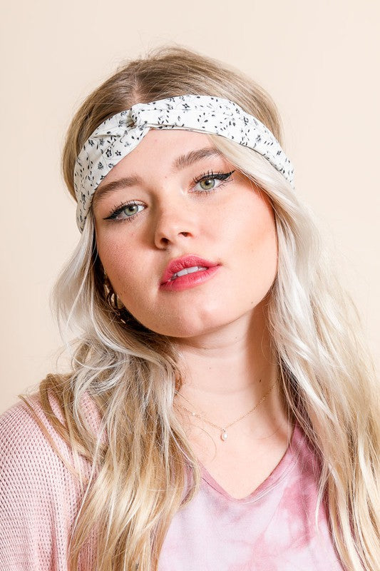 Floral Trailing Vine Twist Headwrap - Jake J Shop