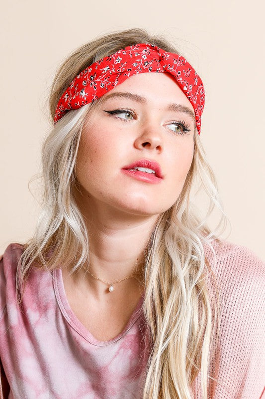 Floral Trailing Vine Twist Headwrap - Jake J Shop