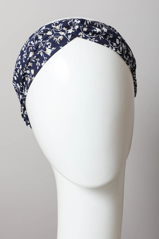 Floral Trailing Vine Twist Headwrap - Jake J Shop