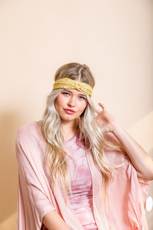 Floral Trailing Vine Twist Headwrap - Jake J Shop