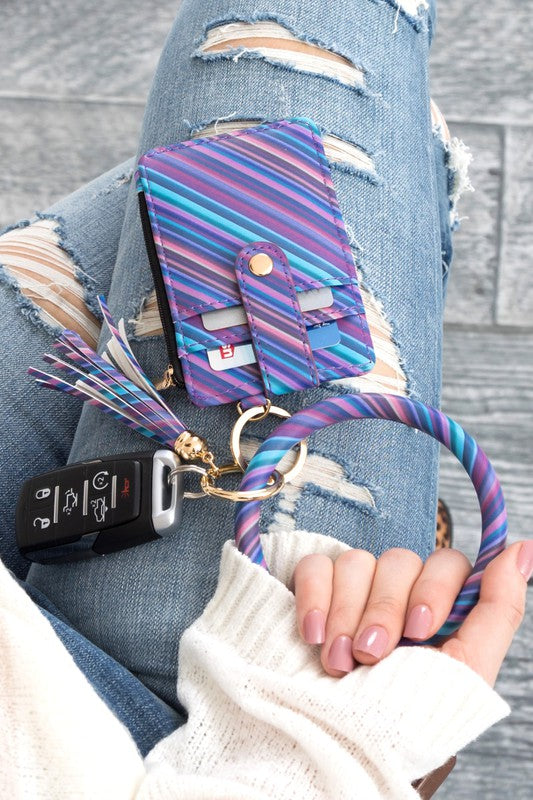 Key Ring Wallet Bracelet ID Zip Up - Jake J Shop