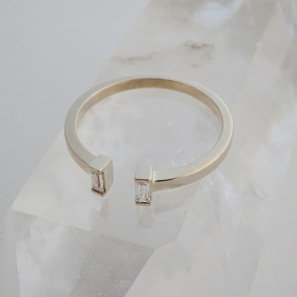 Stevie Adjustable Baguette Ring - Jake J Shop