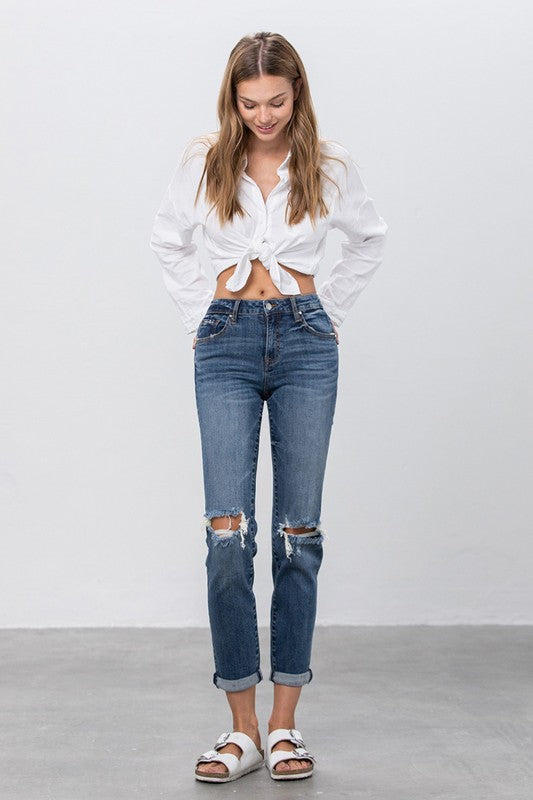 Ripped Boyfriend Jeans