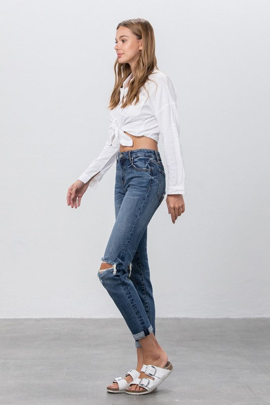 Ripped Boyfriend Jeans