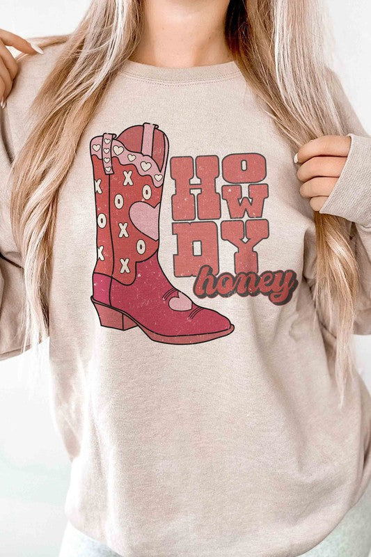 HOWDY HONEY Graphic Sweatshirt - Jake J Shop