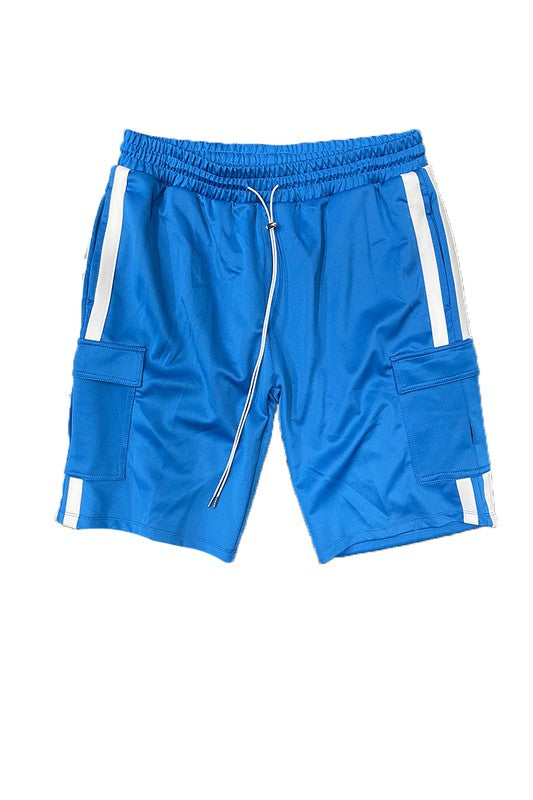 Two Stripe Cargo Pouch Shorts - Jake J Shop