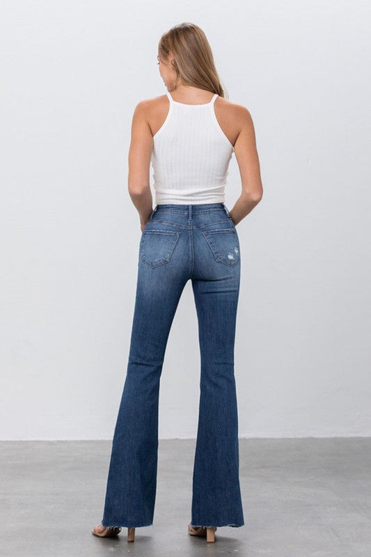 Mid Rise Flare Jeans