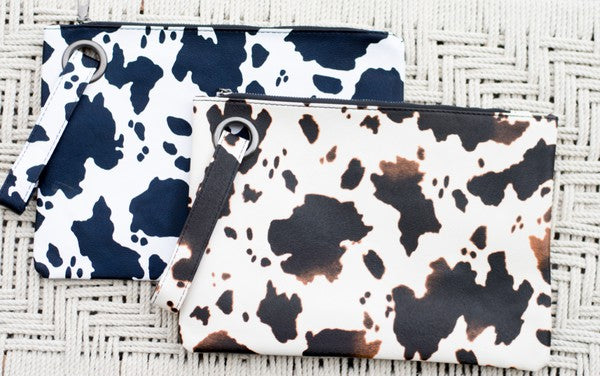 Cow Print Oversized Everyday Clutch - Jake J Shop