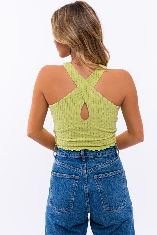 Criss Cross Crop Top - Jake J Shop