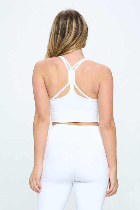 Criss Cross Back Sports Bra Active wear - Jake J Shop