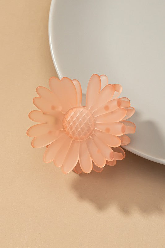 Frosty daisy flower hair claw clip - Jake J Shop