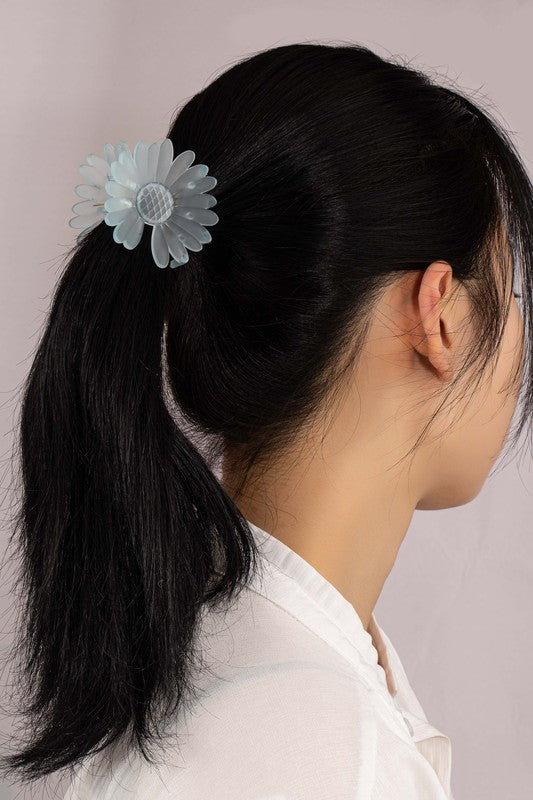 Frosty daisy flower hair claw clip - Jake J Shop