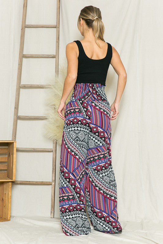 Smocked Wide Leg Pants - Jake J Shop