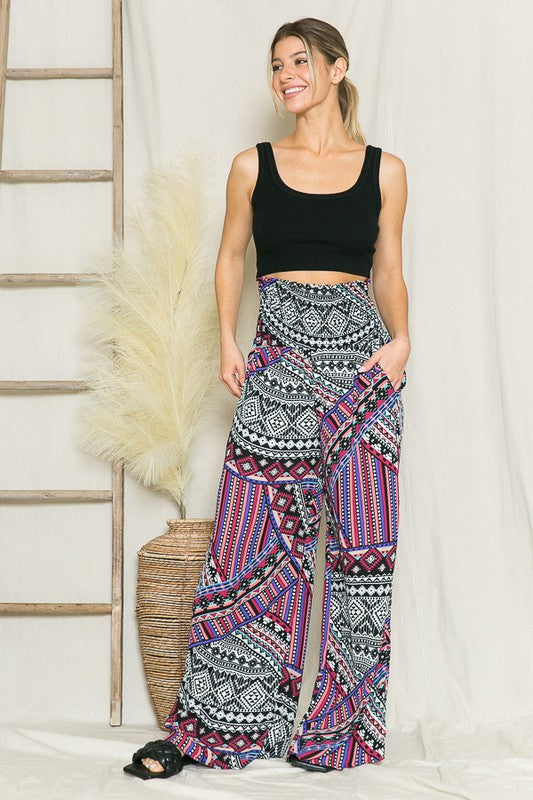 Smocked Wide Leg Pants - Jake J Shop