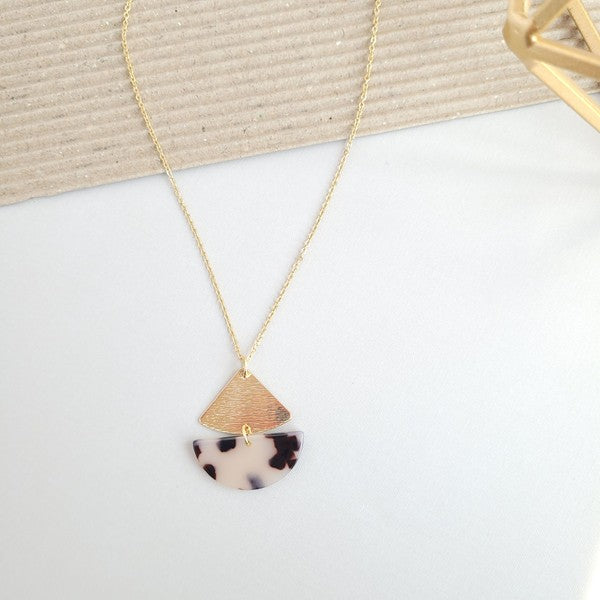 Ava Blonde Tortoise Necklace - Jake J Shop