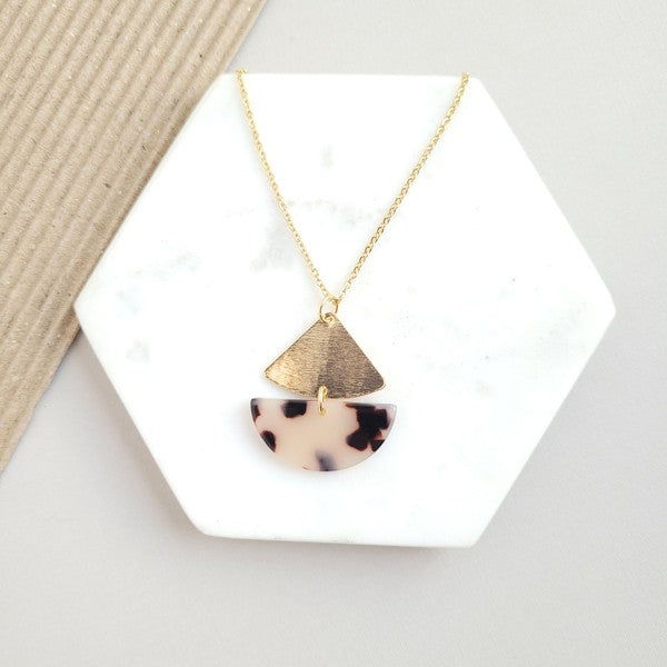 Ava Blonde Tortoise Necklace - Jake J Shop