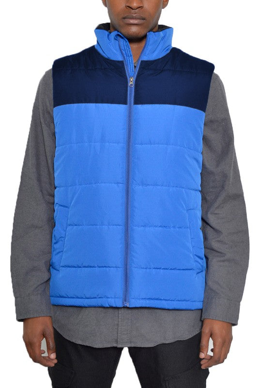 PADDED WINTER TWO TONE VEST - Jake J Shop