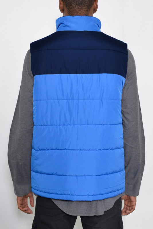 PADDED WINTER TWO TONE VEST - Jake J Shop