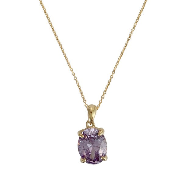 Confection Purple Crystal Necklace - Jake J Shop