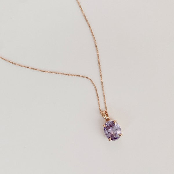 Confection Purple Crystal Necklace - Jake J Shop