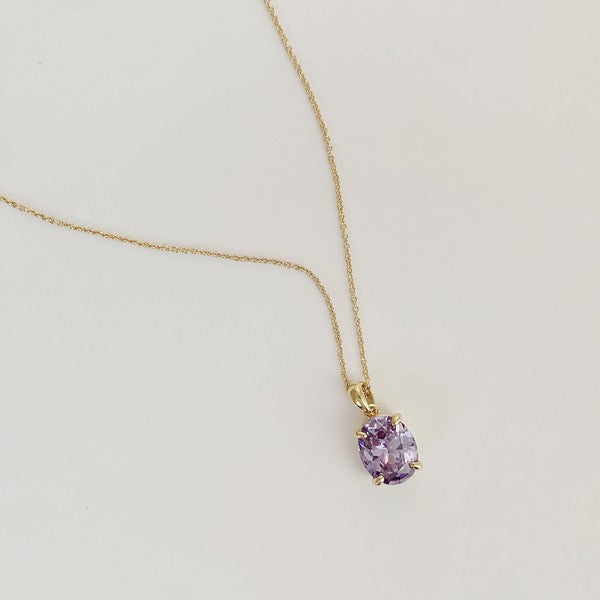 Confection Purple Crystal Necklace - Jake J Shop