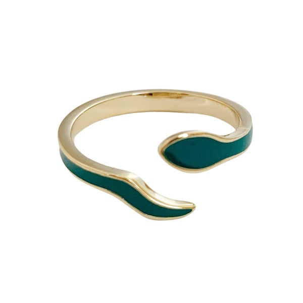 Enamel Snake Ring - Jake J Shop