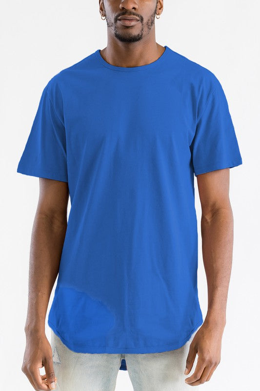 Extended Scallop Round Neck Tshirt - Jake J Shop