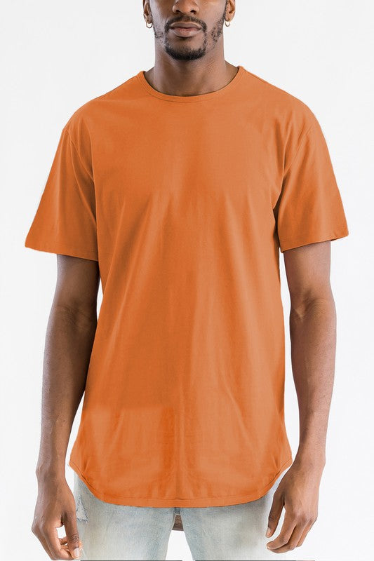 Extended Scallop Round Neck Tshirt - Jake J Shop