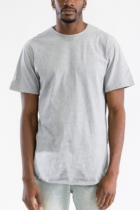 Extended Scallop Round Neck Tshirt - Jake J Shop