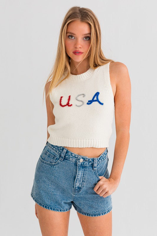 USA Knit Tank Top - Jake J Shop