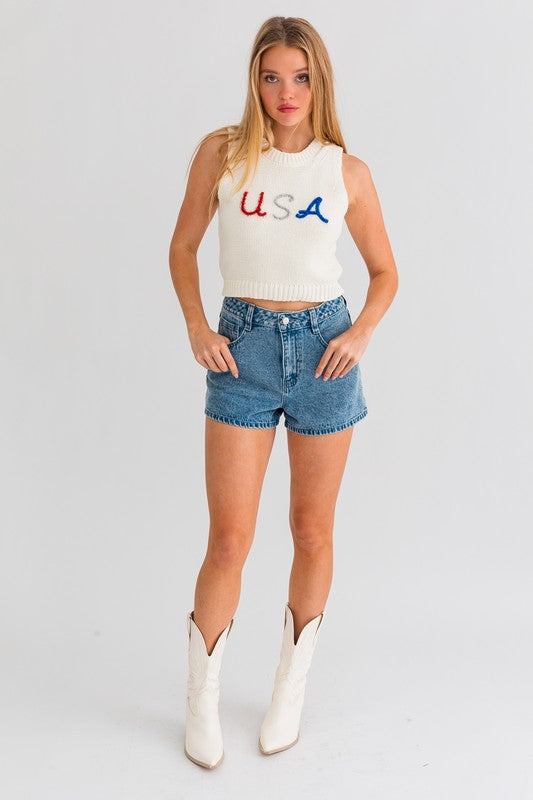 USA Knit Tank Top - Jake J Shop