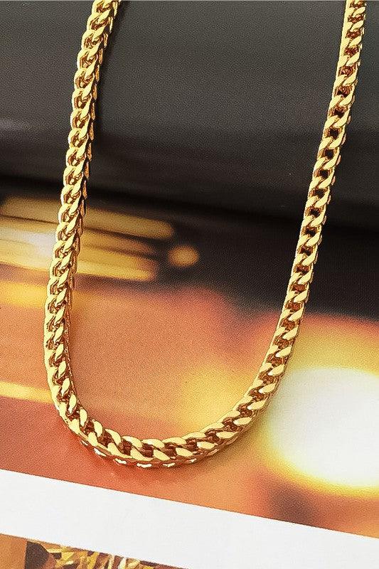 Real gold dipped braided chain necklace - Jake J Shop