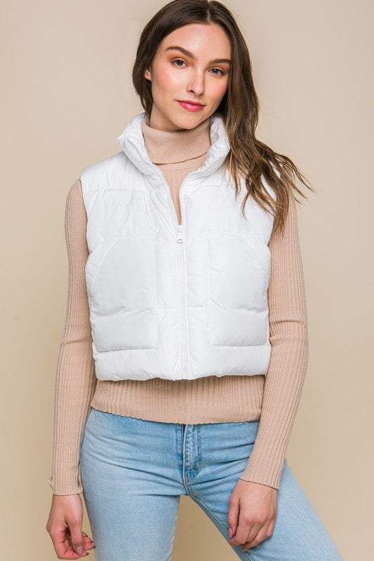 Puffer Vest With Pockets - Jake J Shop