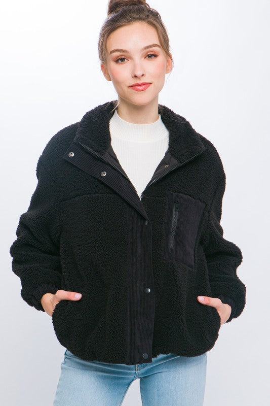 Sherpa Puffer Jacket - Jake J Shop