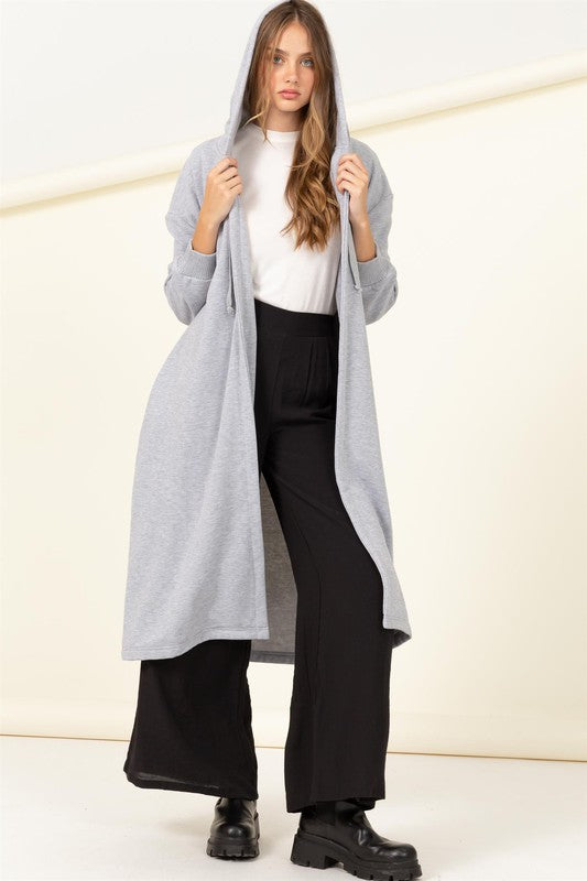 Essential Bliss French Terry Hooded Coat