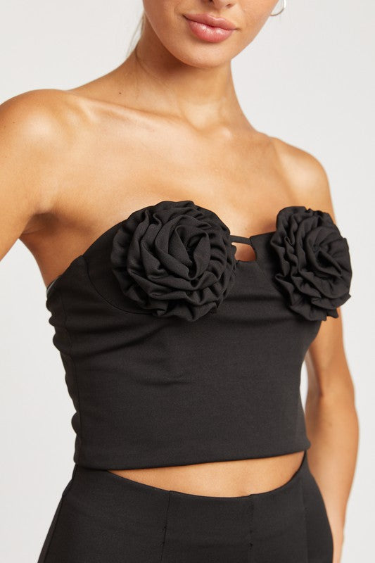 ROSETTE BUSTIER TOP - Jake J Shop